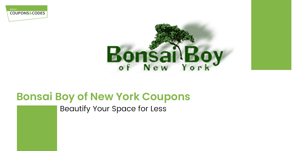 Bonsai Boy of New York Coupons Beautify Your Space for Less